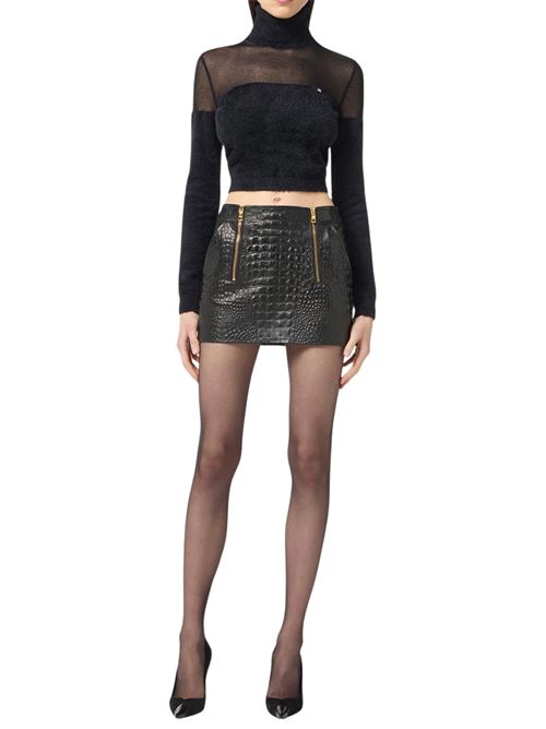 Dolcevita in maglia con logo gioiello Elisabetta Franchi | MK54T57E2110